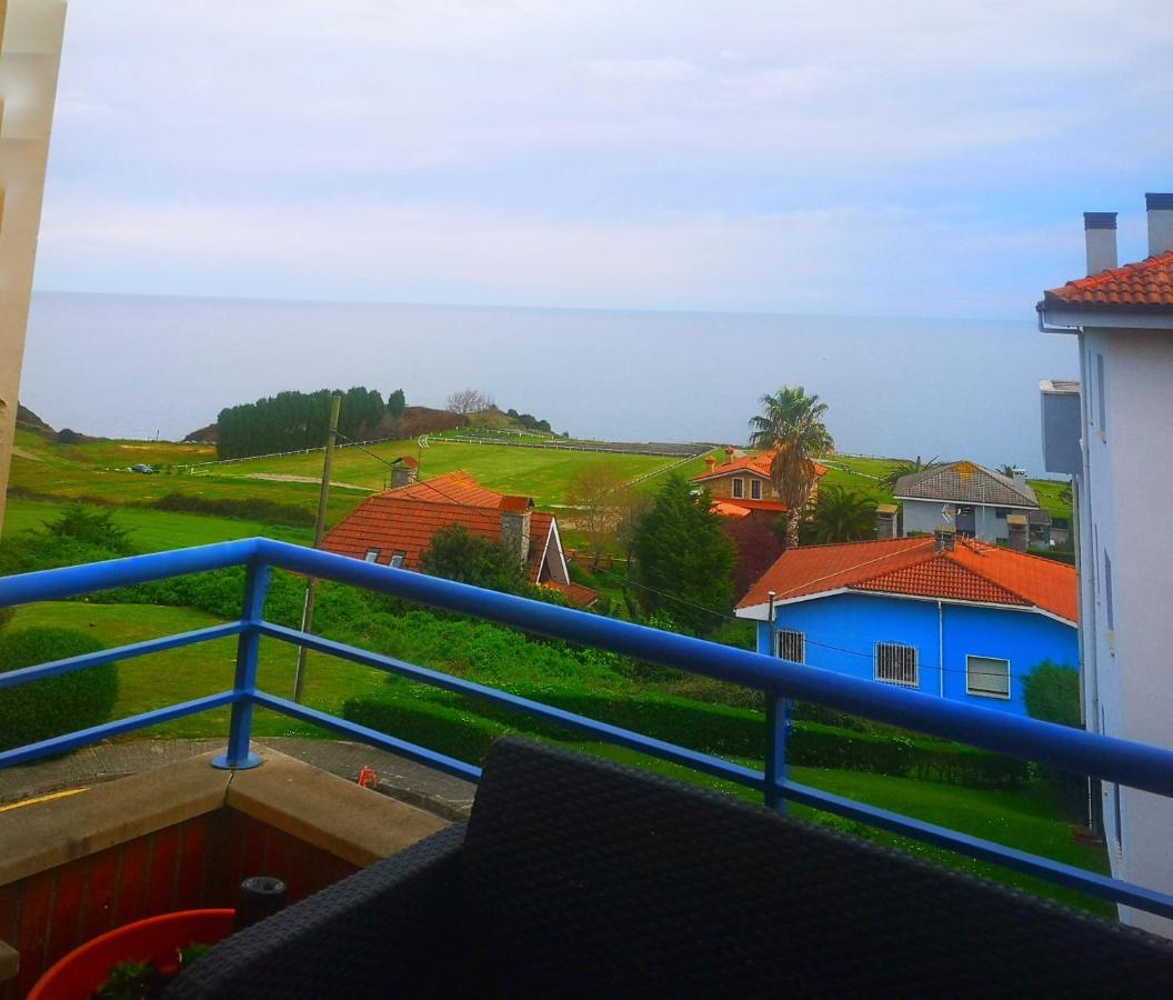Belvedere, Vistas Al Mar Y Terraza Luanco Exterior foto